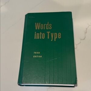 Green 'Words into Type' Third Edition Book